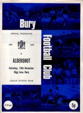 Bury v Aldershot Town