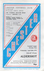 Chester City v Aldershot Town