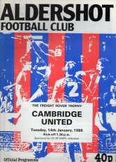 Aldershot Town v Cambridge United