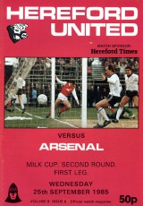 Hereford United v Arsenal