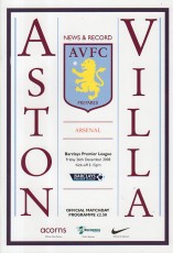 Aston Villa v Arsenal