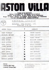 Aston Villa v Burnley