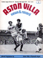 Aston Villa v Plymouth Argyle