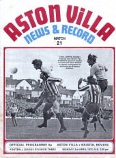 Aston Villa v Bristol Rovers