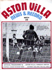 Aston Villa v Torquay United