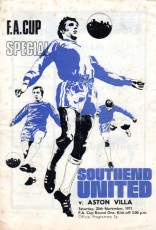 Southend United v Aston Villa