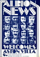 West Bromwich Albion v Aston Villa