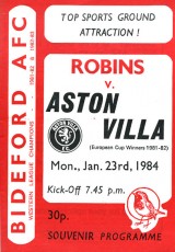 Bideford v Aston Villa
