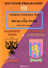 Falmouth Town v Aston Villa