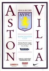 Aston Villa v Manchester City
