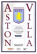 Aston Villa v Bolton Wanderers