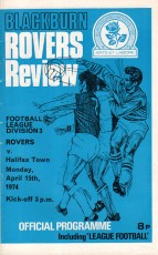Blackburn Rovers v Halifax Town