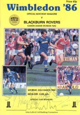 Wimbledon v Blackburn Rovers