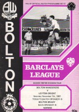 Bolton Wanderers v Leyton Orient