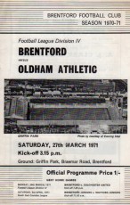 Brentford v Oldham Athletic
