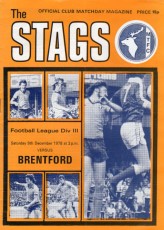 Mansfield Town v Brentford