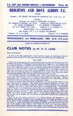Brighton & Hove Albion v Rotherham United