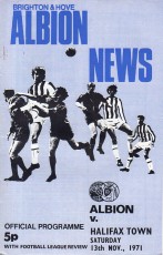 Brighton & Hove Albion v Halifax Town