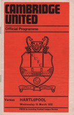 Cambridge United v Hartlepool United