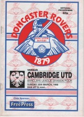 Doncaster Rovers v Cambridge United