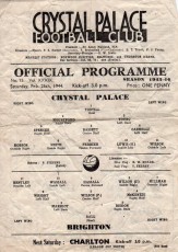 Crystal Palace v Brighton & Hove Albion