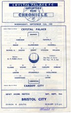 Crystal Palace v Cardiff City