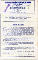Crystal Palace v Bristol City