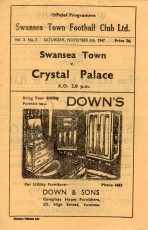 Swansea Town v Crystal Palace