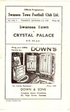 Swansea Town v Crystal Palace