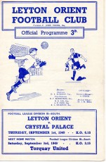 Leyton Orient v Crystal Palace