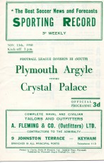Plymouth Argyle v Crystal Palace