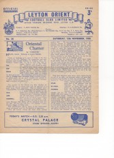 Leyton Orient v Crystal Palace