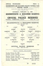 Bournemouth vs Crystal Palace