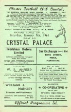 Chester City v Crystal Palace