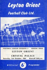 Leyton Orient v Crystal Palace