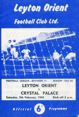 Leyton Orient v Crystal Palace
