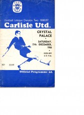 Carlisle United v Crystal Palace