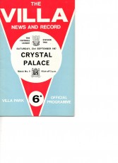 Aston Villa v Crystal Palace
