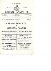 Carshalton Athletic v Crystal Palace