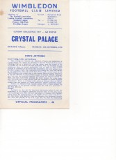 Wimbledon v Crystal Palace