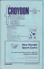 Croydon v Crystal palace