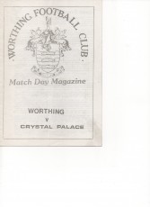 Worthing v Crystal Palace