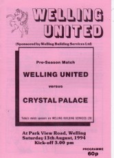Welling United v Crystal Palace