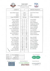 Lewes v Crystal Palace
