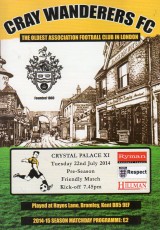 Cray Wanderers v Crystal Palace