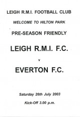 Leigh RMI v Everton