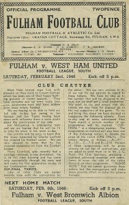 Fulham v West Ham United