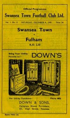 Swansea Town v Fulham