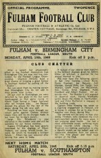 Fulham v Birmingham City