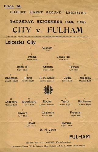 Leicester City v Fulham